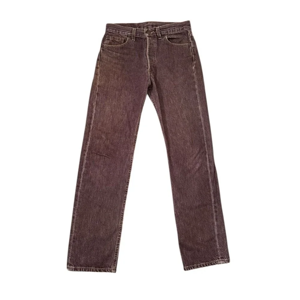 Levi's 501 vintage 90s Mad  in USA Men's Dark Brown Straight Jeans W29 L 30